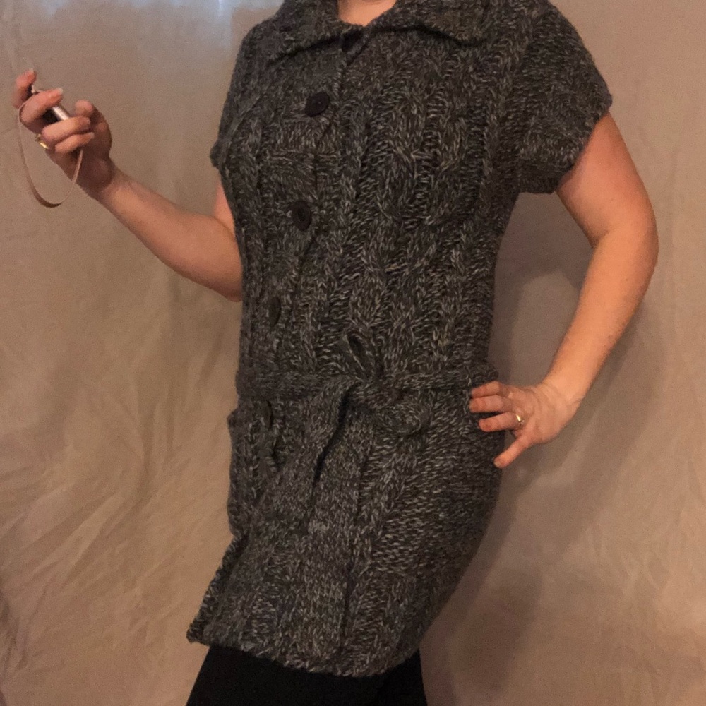Thick short sleeve sweater dress 5/25